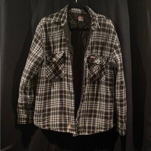 Old school plaid Dickies jacket — size medium